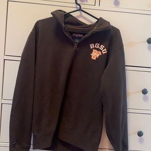 Jansport womens small BGSU quarter zip, slightly worn, no stains